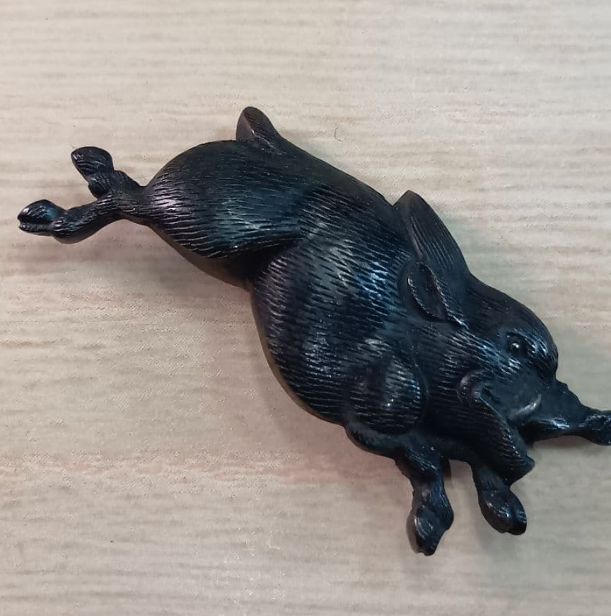 Boar Motif Menuki Edo era 1700s NBTHK Certificate