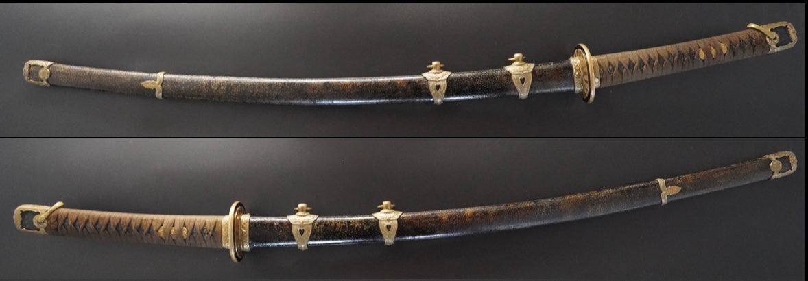 Japanese Imperial Navy Officer's Sword 65cm Meiji era 1900s Samegawa Koshirae