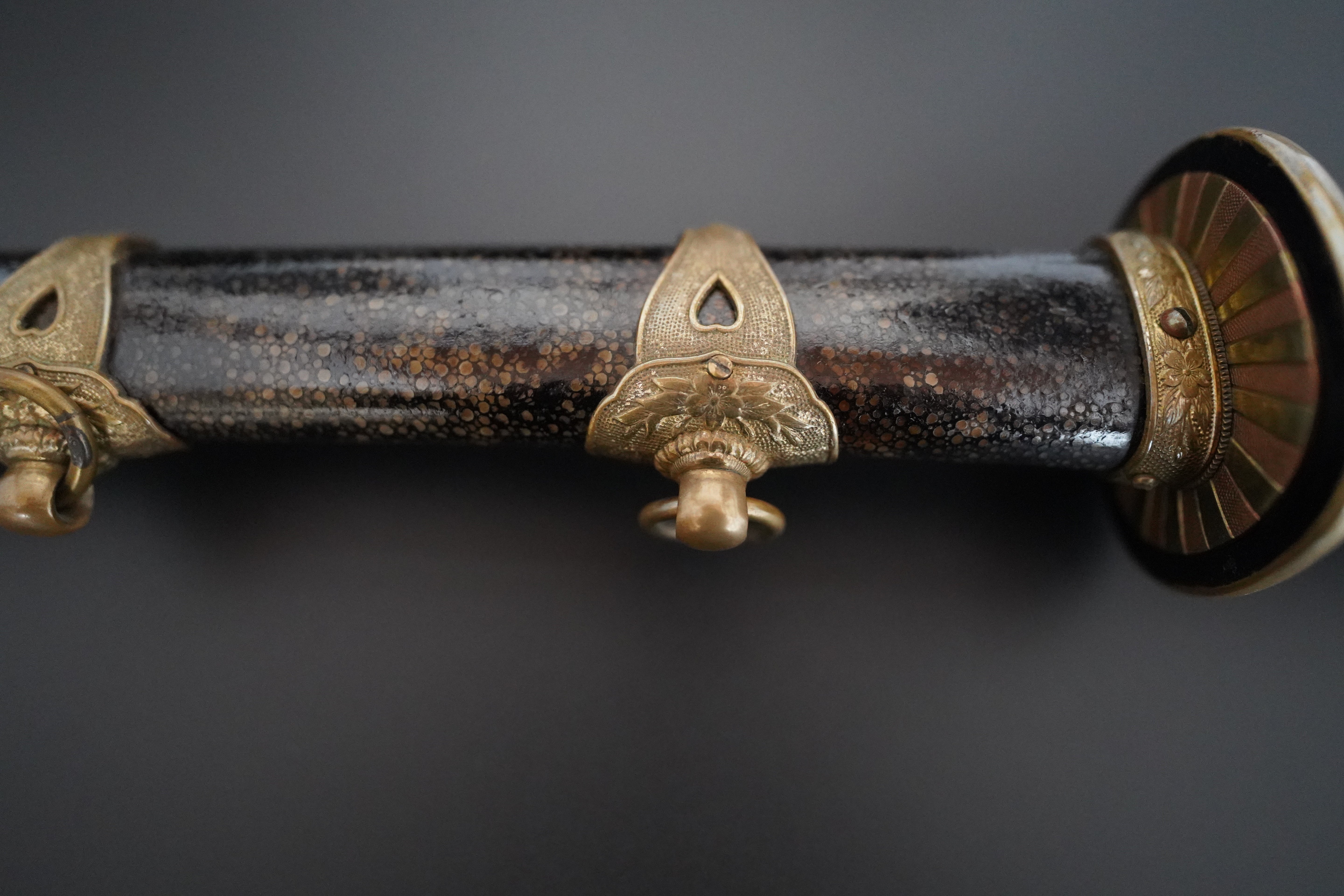 Japanese Imperial Navy Officer's Sword 65cm Meiji era 1900s Samegawa Koshirae