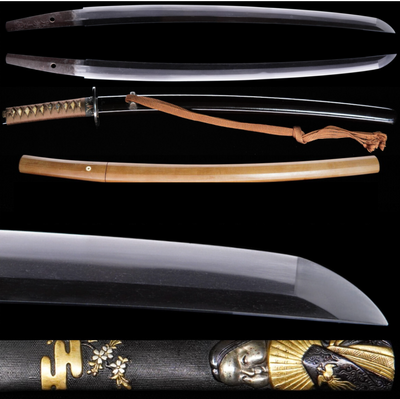 Japanese Sword Wakizashi 46.36cm Onizuka Yoshikuni 鬼塚吉国 Edo era 1500s Certificate