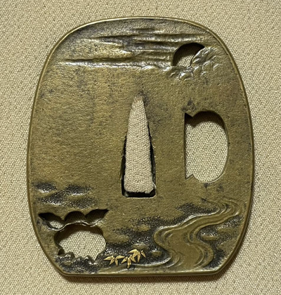 Moon Rabbit Sukashitsuba Tsuchiya yasuchika Edo era 1700s  with NBTHK Hozon Tosogu