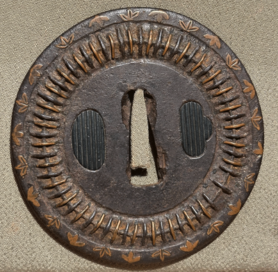 Tsuba Japanese sword fitting Shingen Tsuba Shingen guard Edo  era 1700s NBTHK