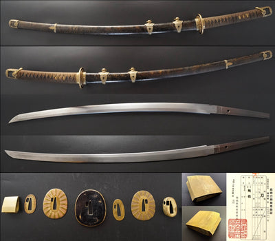 Japanese Imperial Navy Officer's Sword 65cm Meiji era 1900s Samegawa Koshirae