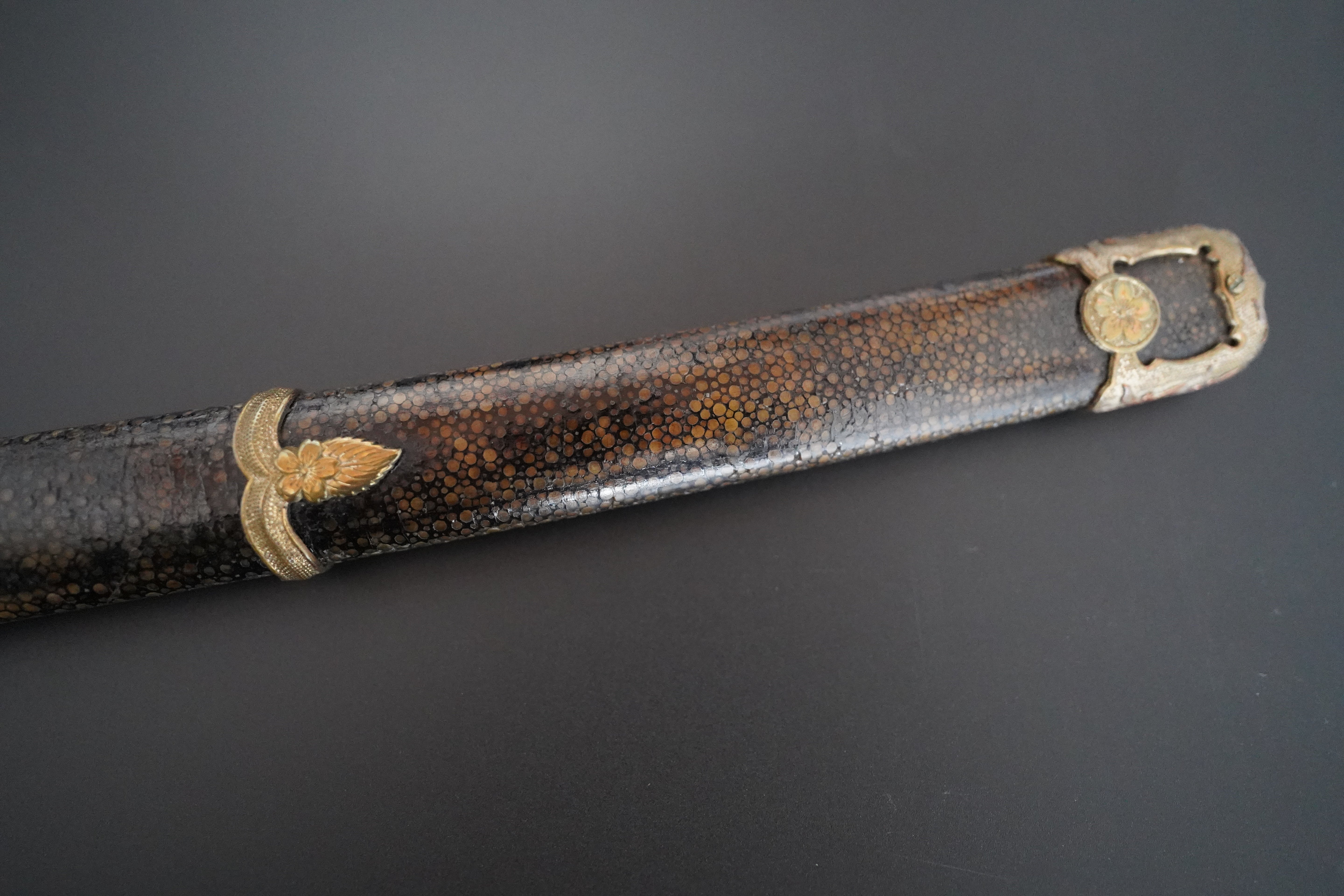 Japanese Imperial Navy Officer's Sword 65cm Meiji era 1900s Samegawa Koshirae