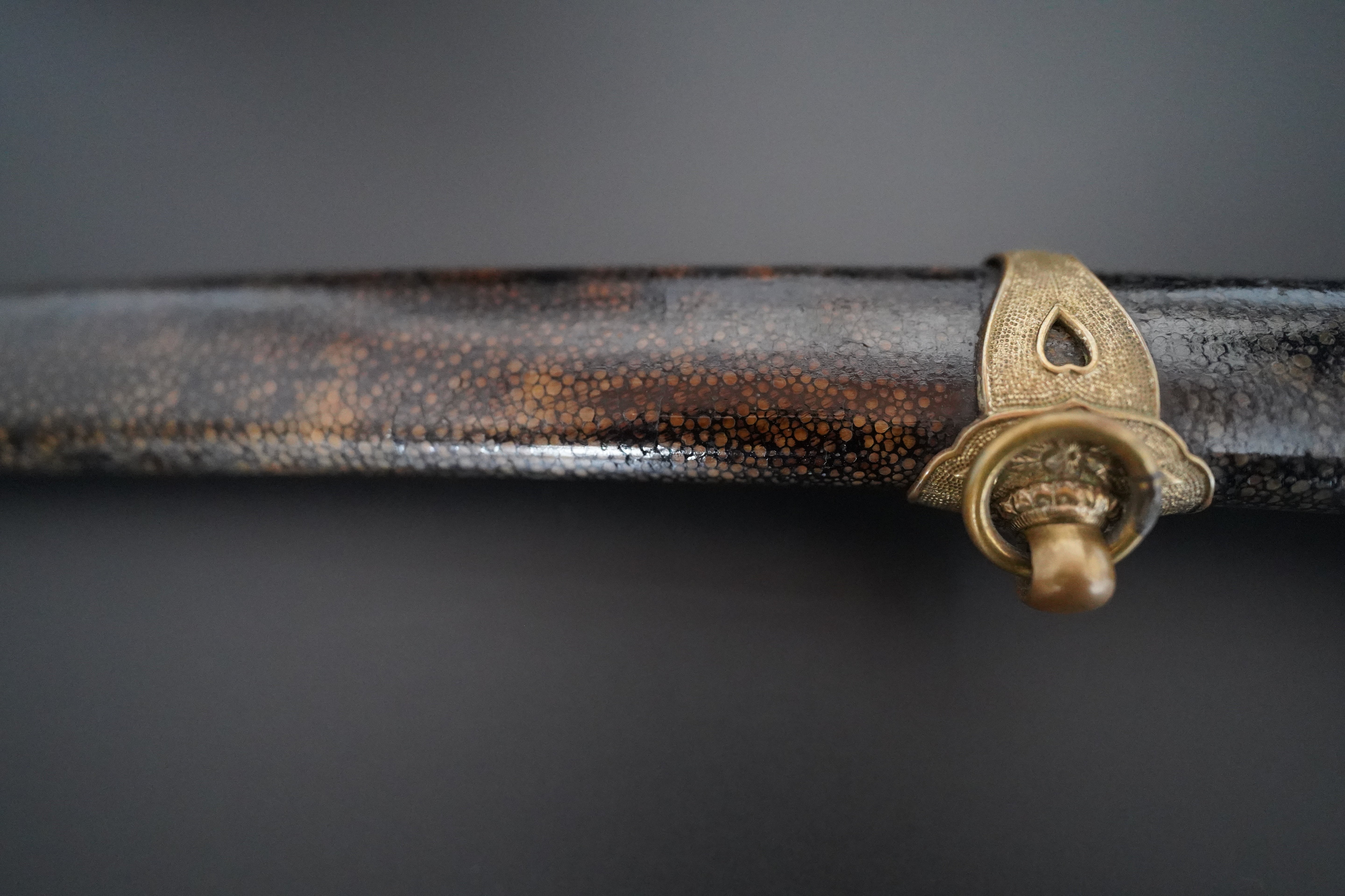 Japanese Imperial Navy Officer's Sword 65cm Meiji era 1900s Samegawa Koshirae
